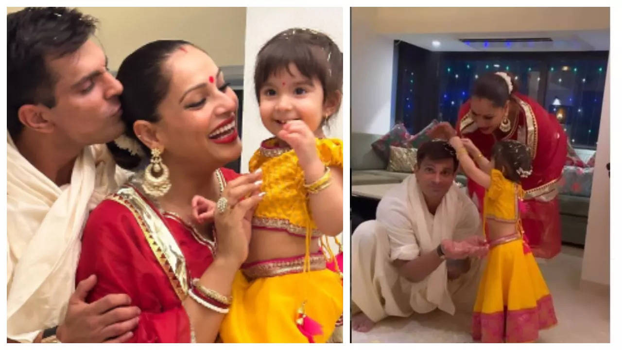 Bipasha-Karan celebrating Diwali with Devi: VIDEO