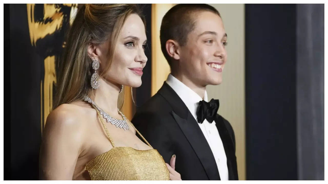 Angelina makes rare appearance with youngest son Knox Jolie-Pitt