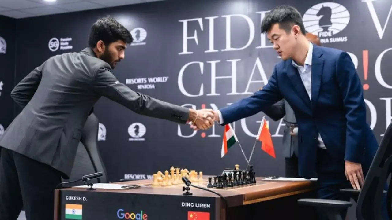 D Gukesh stunned by Ding’s defence at World Chess C’ship