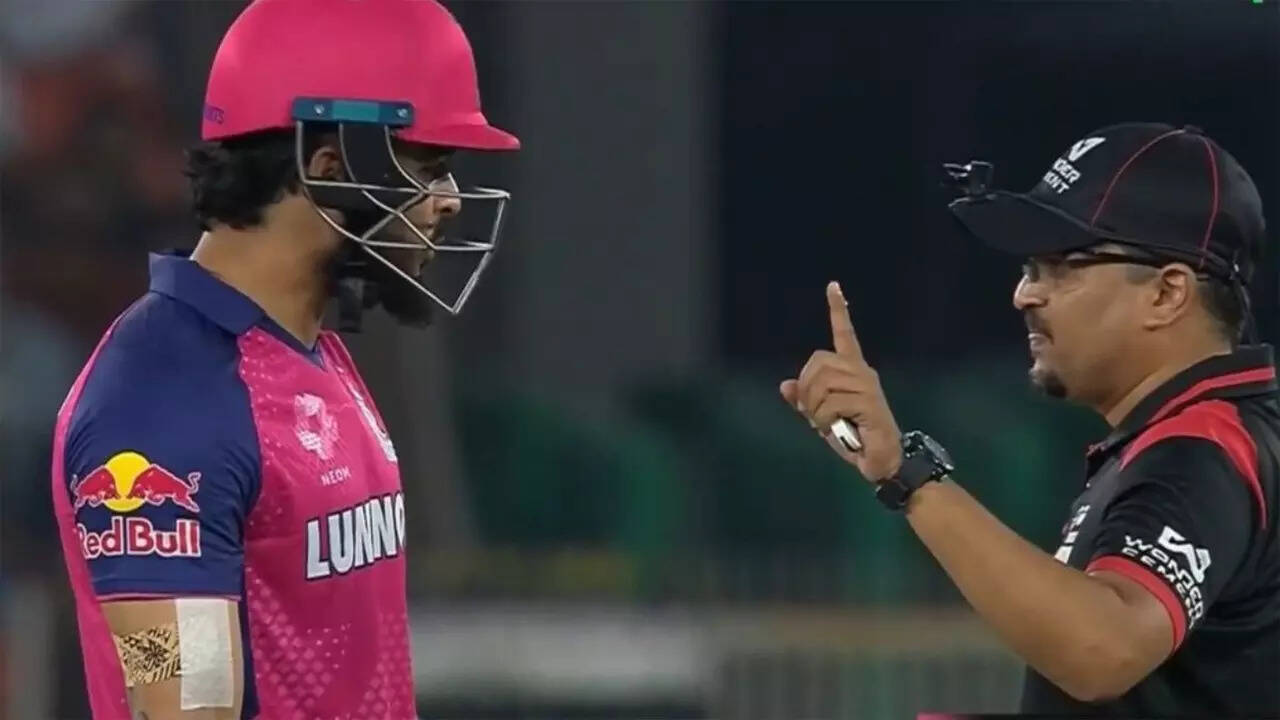 Riyan Parag argues with umpire after bat fails gauge test – WATCH
