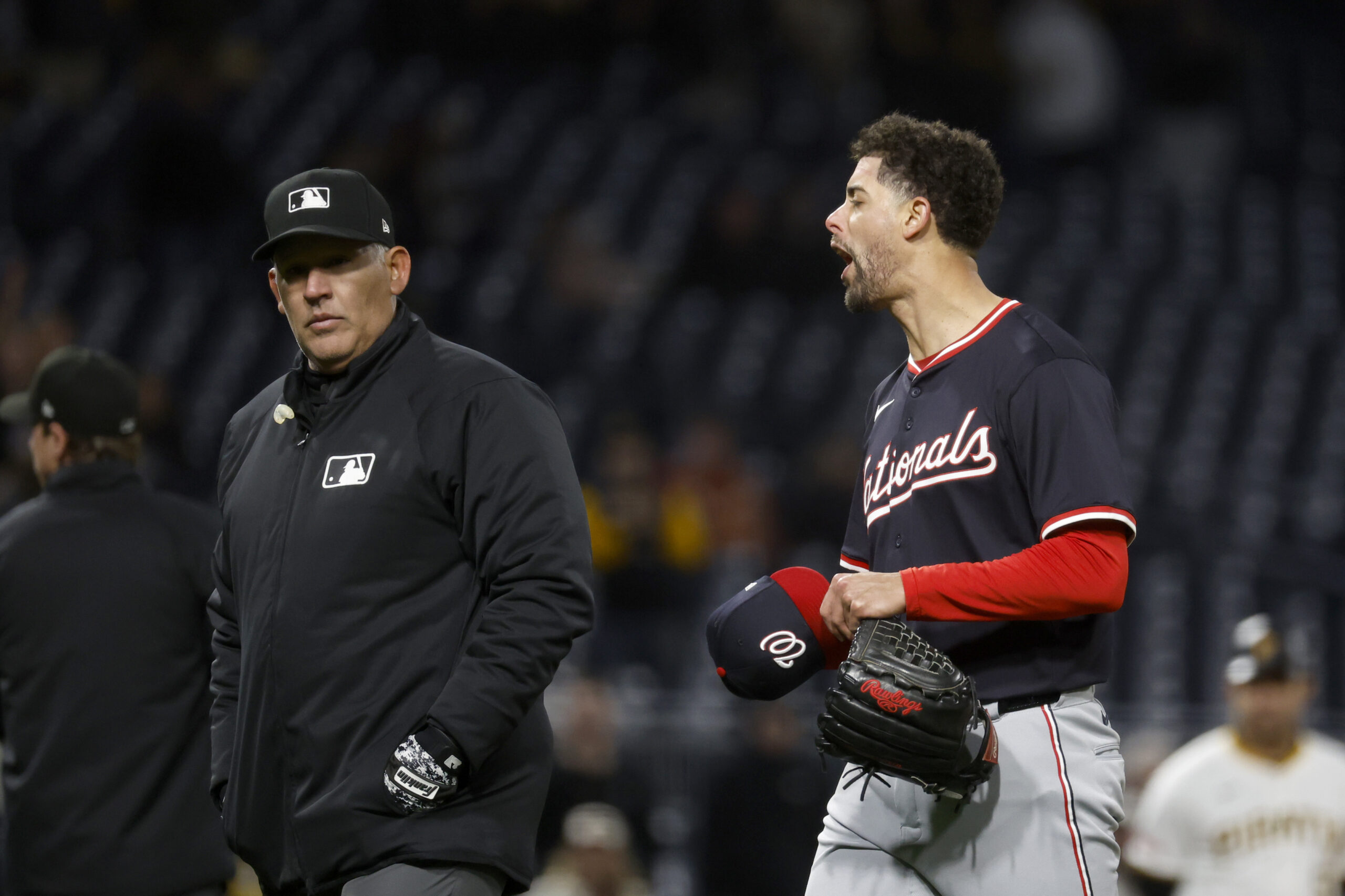 Pirates, Nationals benches clear after Jorge Lopez throws near Andrew McCutchen’s head
