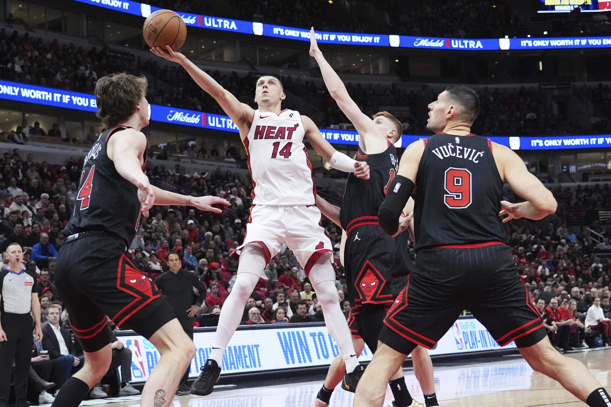 Heat hammer Bulls behind Tyler Herro’s 38 points to reach playoffs
